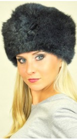 Possum fur hat - Dark blue